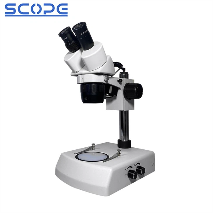 Upper down 3W LED light binocular stereo microscope for pcb inspection